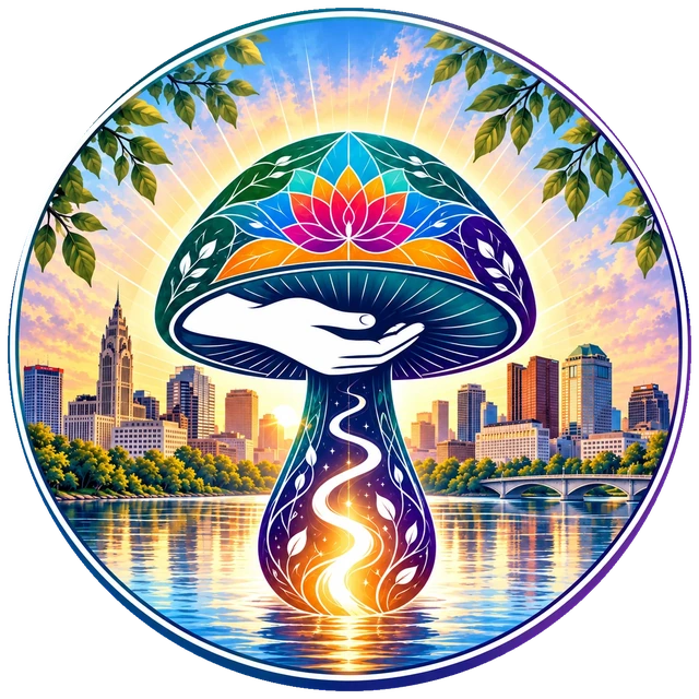 CHAMPPS Group circular emblem featuring the Columbus skyline