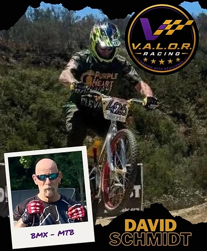 David Schmidt — VALOR Racing athlete graphic