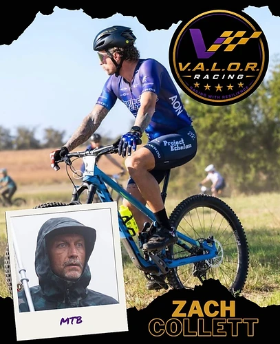 Zach Collett — VALOR Racing athlete graphic